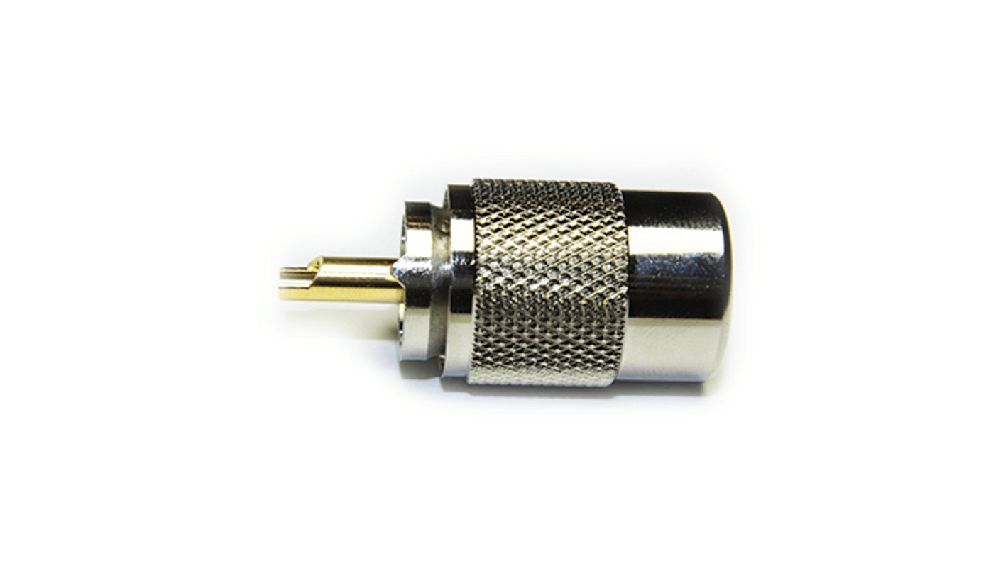 RS PRO, Plug Cable Mount UHF Connector, 50Ω, Solder Termination, Straight Body