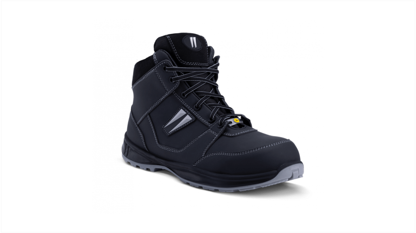 GHNO340 | Gaston Mille GHNO3 Unisex Black Aluminium Toe Capped Safety ...