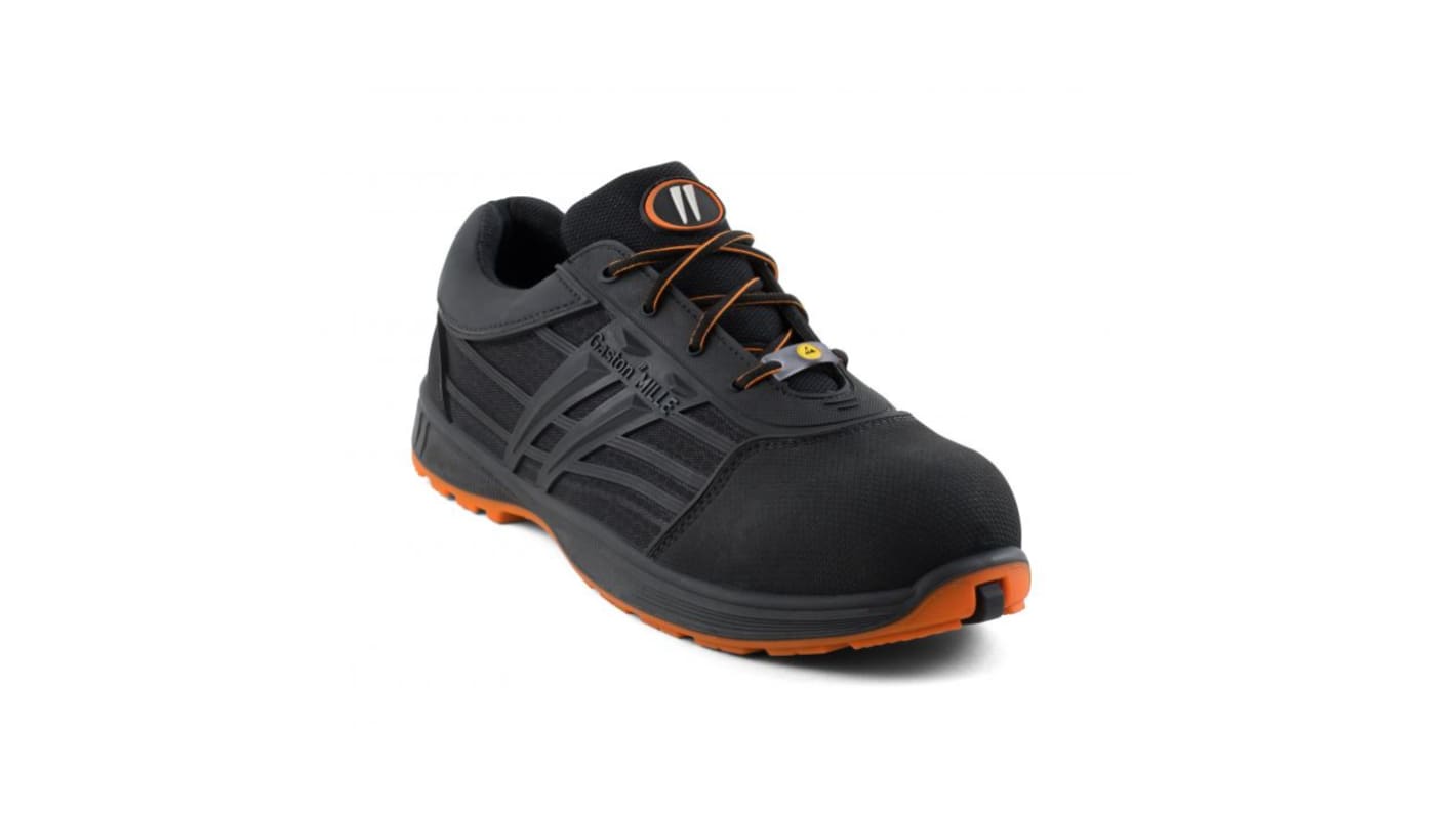 Gaston Mille MABN3 Men's Black Aluminium Toe Capped Safety Shoes, UK 7, EU 41