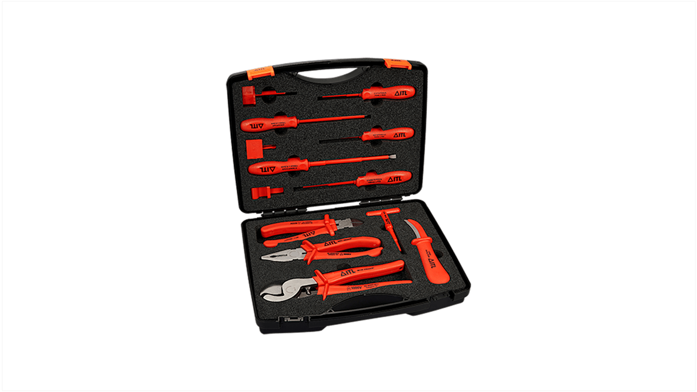 ITL Insulated Tools Ltd 13 Piece Metering Kit Tool Kit with Case, VDE Approved