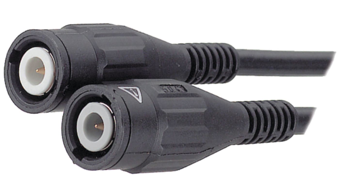 Latiguillo Coaxial RG58 Staubli, con. A: BNC, Macho, con. B: BNC, Macho, long. 2m