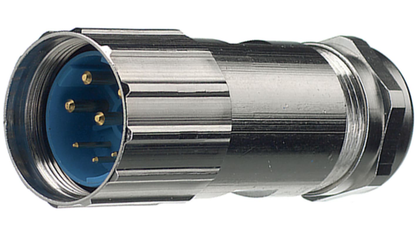 Hummel Industrial Circular Connectors, 8 Contacts, Cable Mount, M23 Connector, Plug, Male, IP67, IP69K