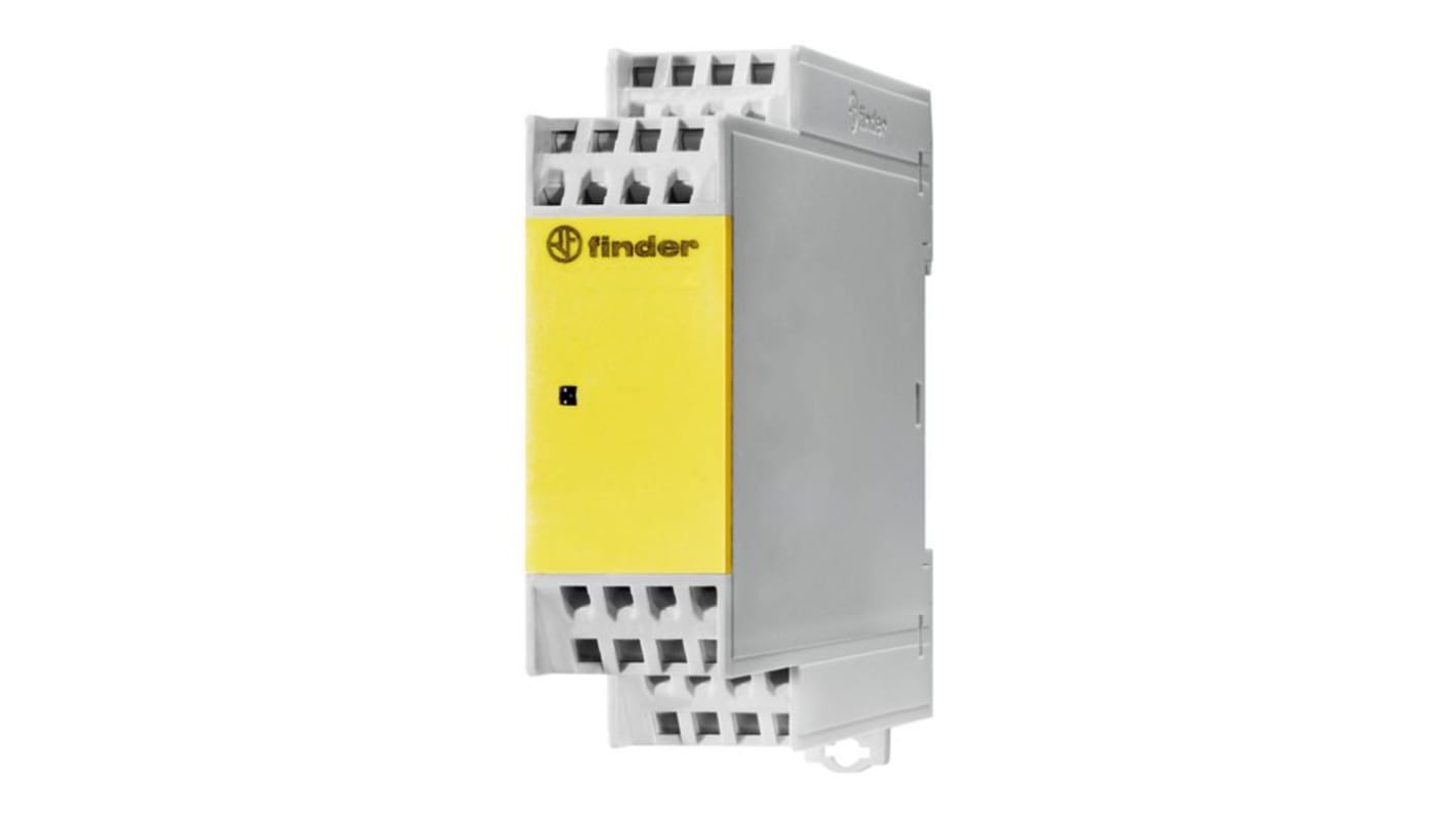 Relé de seguridad Finder, 24V dc