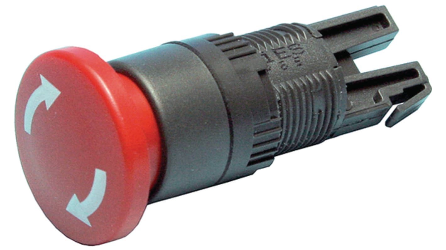 APEM A01 Series Emergency Stop Push Button, Panel Mount, 16mm Cutout, IP65