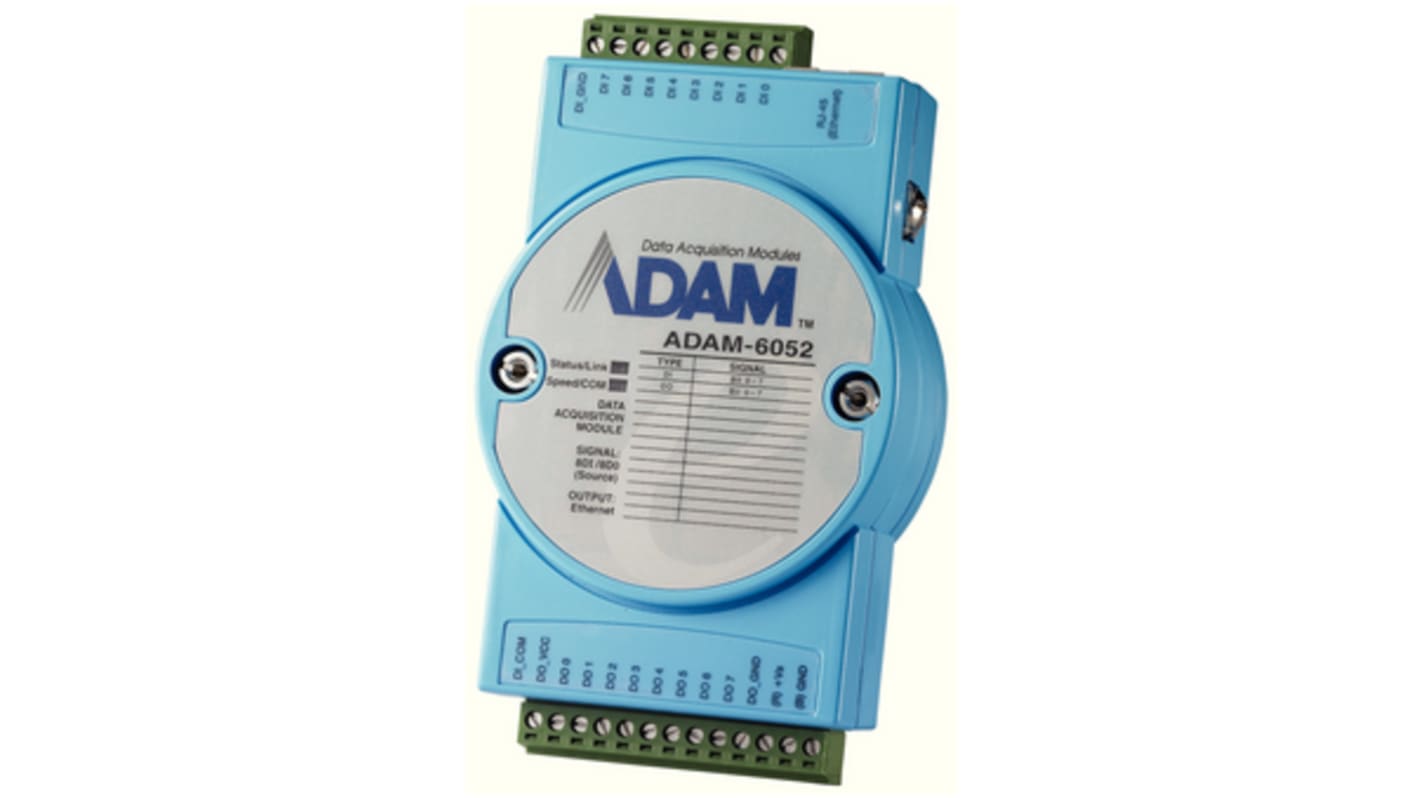 Módulo E/S Advantech ADAM 6000, 10 → 35 V cc, 8 entradas tipo Digital, 8 salidas tipo Digital