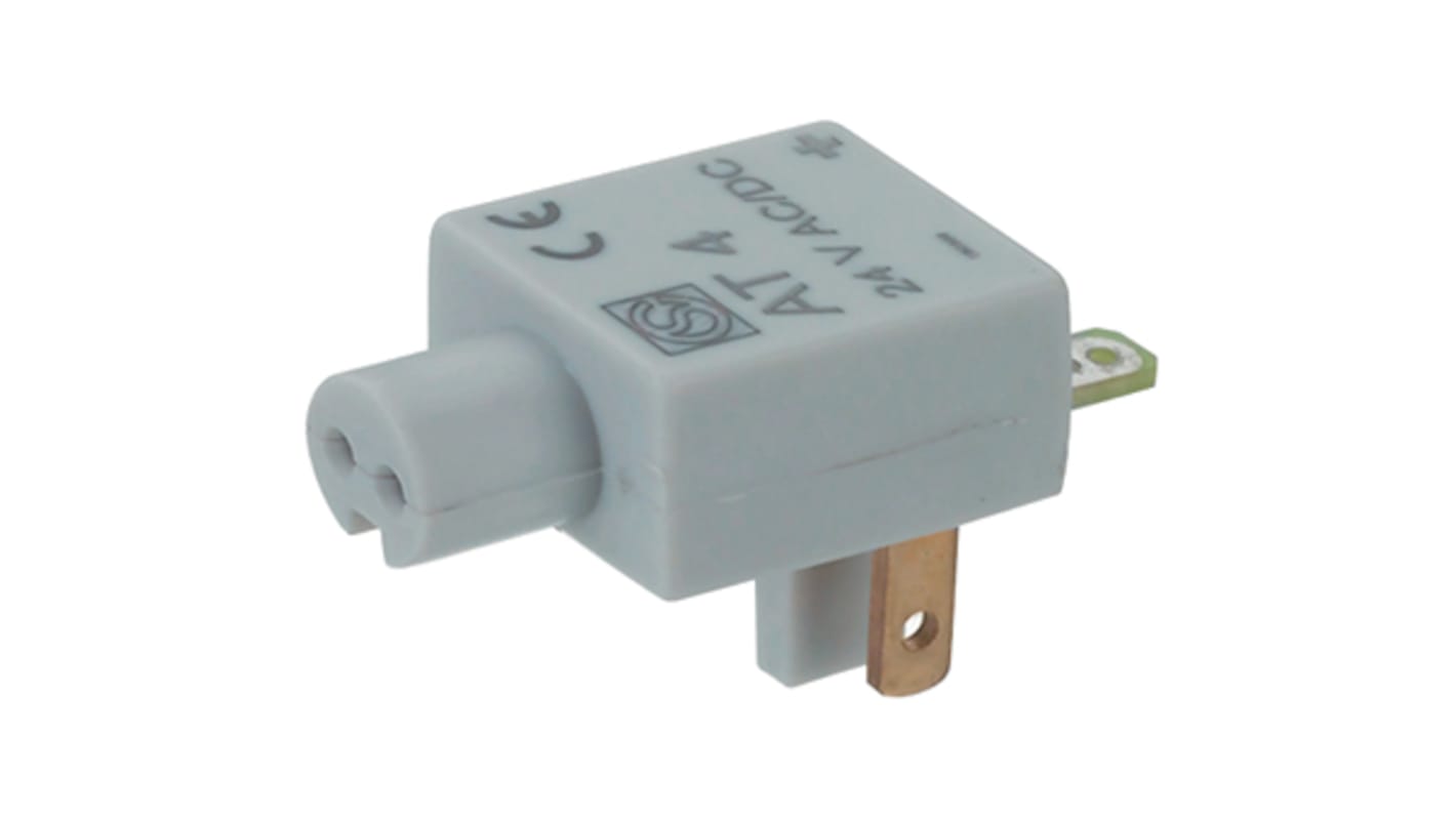 Signal Construct Grey Adapter for use with Power Supply of All AS LED Elements, Ranging From Mounting Ø8 to Ø16 mm 230 V