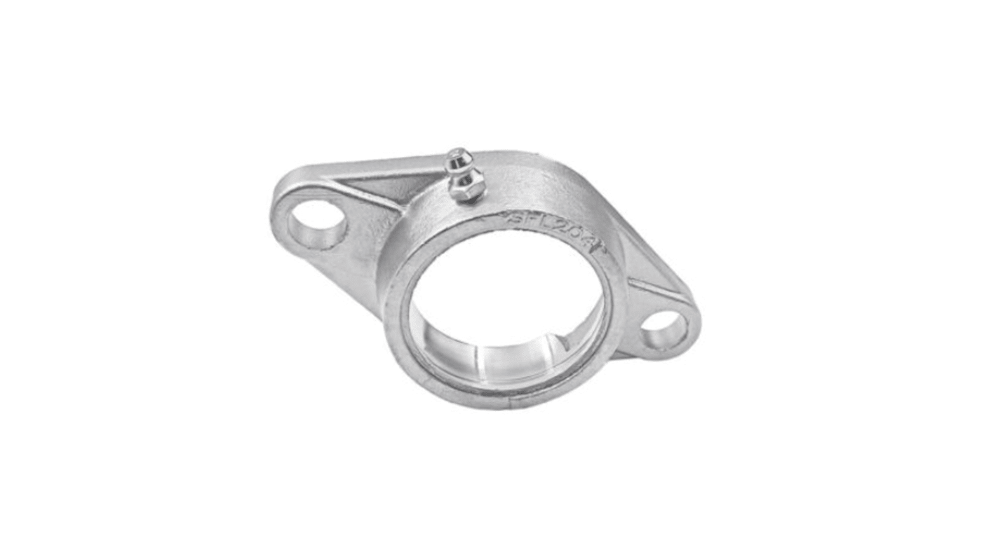 2 Hole Flange Bearing Unit, FL206SS, 62mm ID