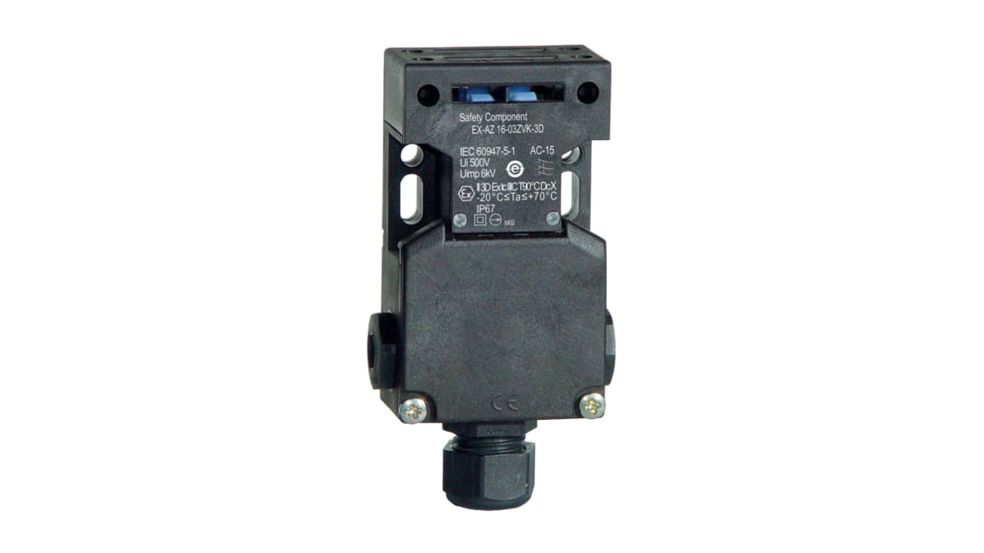 Schmersal EX-AZ16 Series Non-Contact Safety Switch, Reinforced Thermoplastic Housing, NO/NC, M16