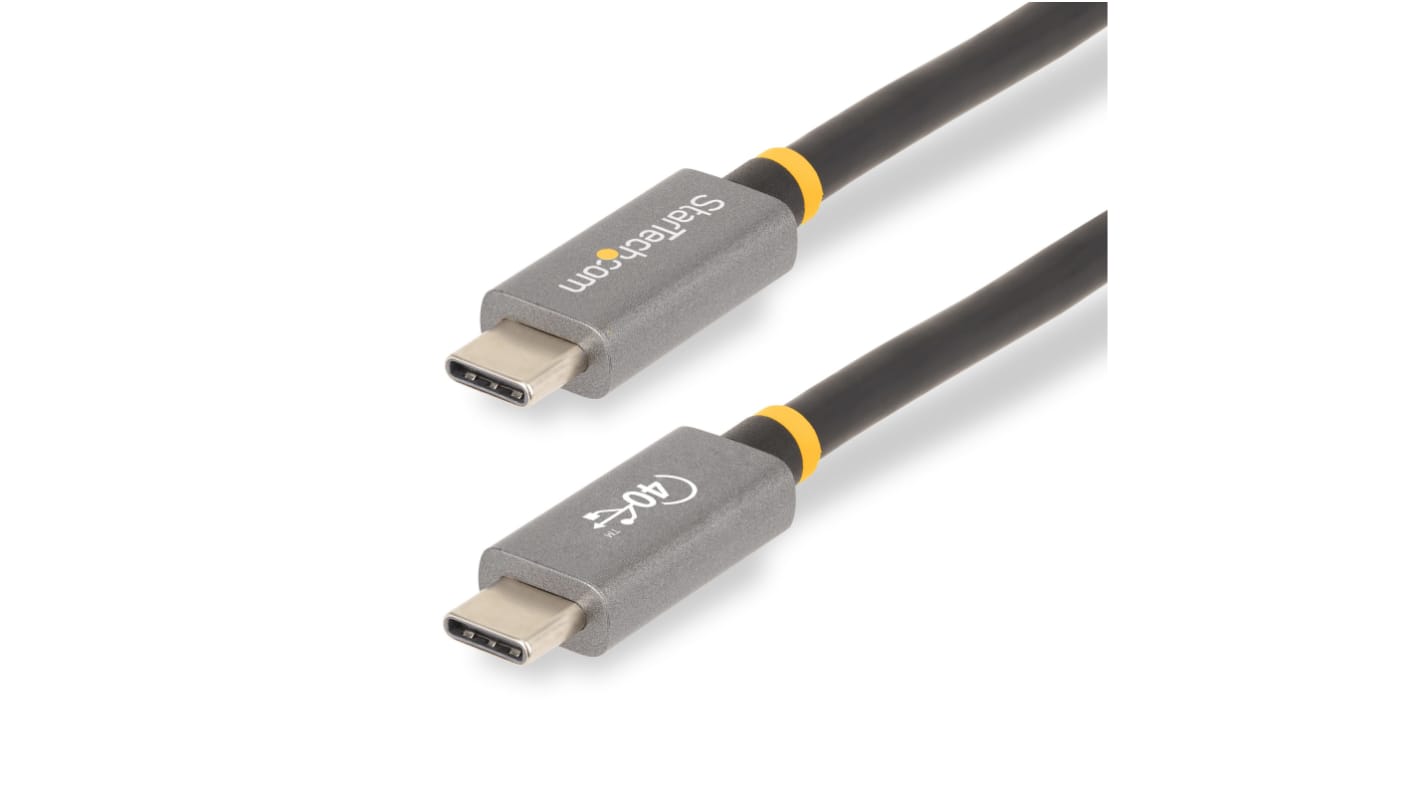 StarTech.com USB-Kabel, USB C / USB C, 1m USB 4.0 Schwarz