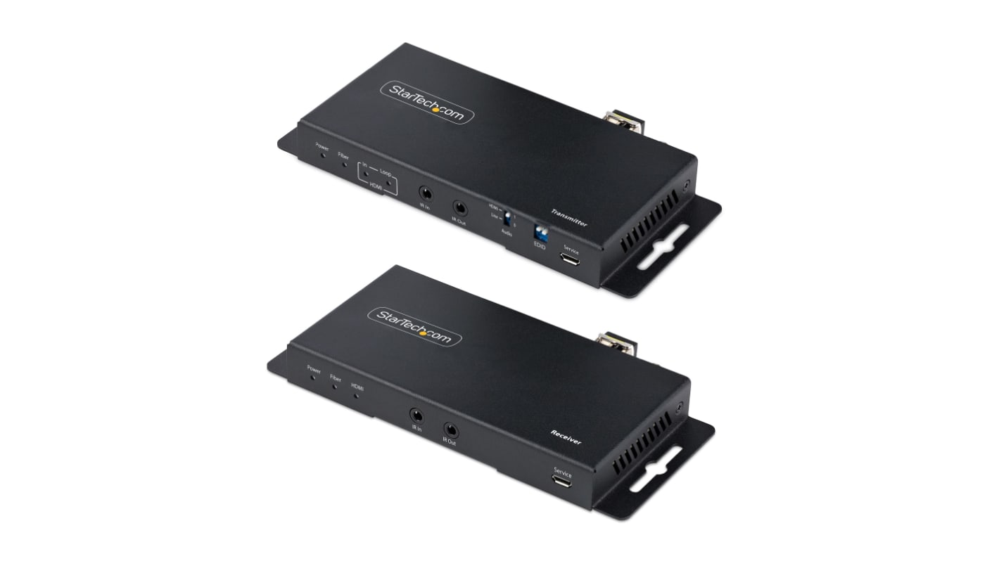 StarTech.com Empfänger, Sender Video-Extender HDMI Lichtwellenleiter, 4K Max., 2 Videoanschlüsse, 1000m