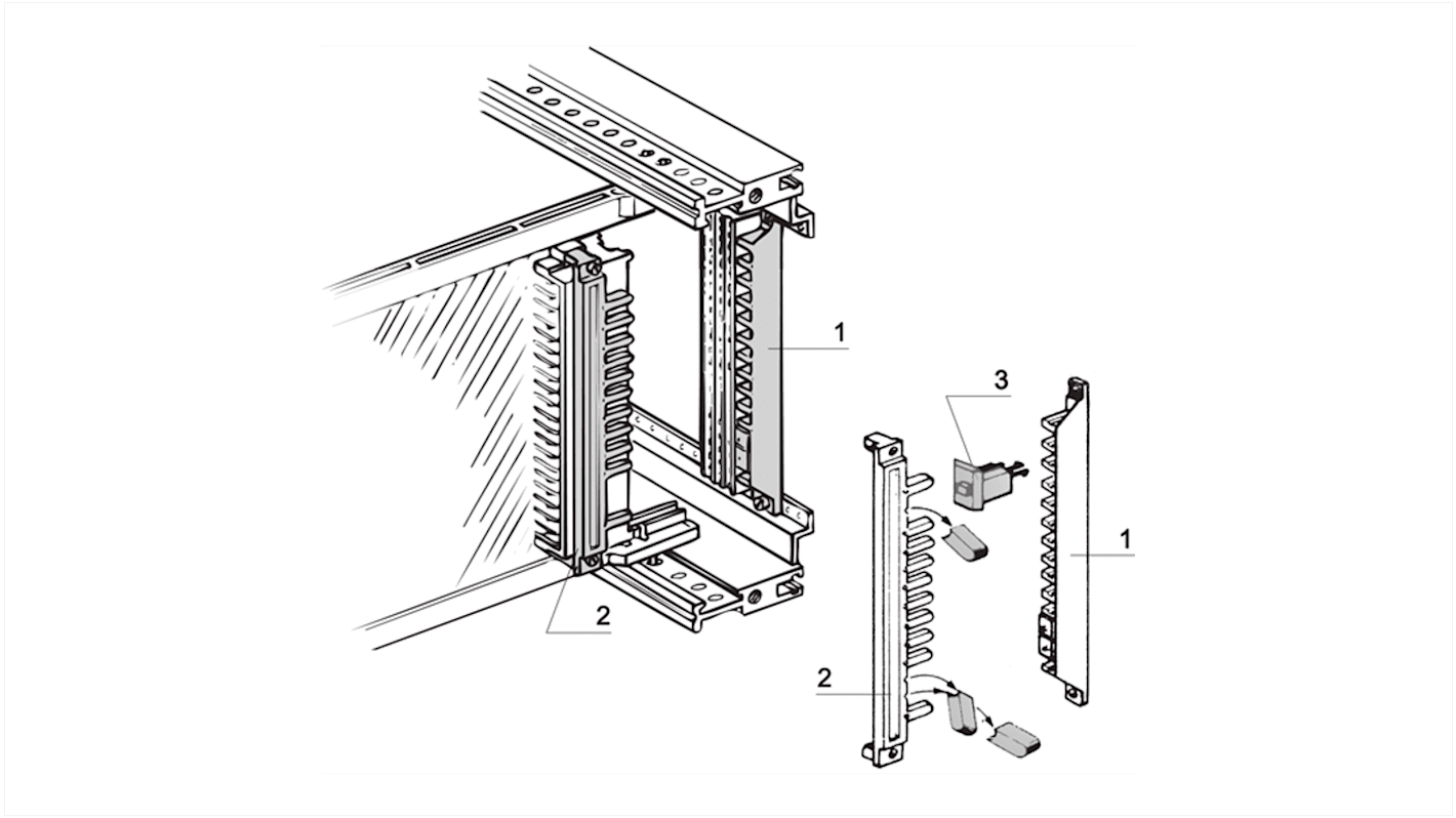 Striscia di contatti con chiave/codifica nVent SCHROFF per: Connettori conformi a EN 60603 (DIN 41612)