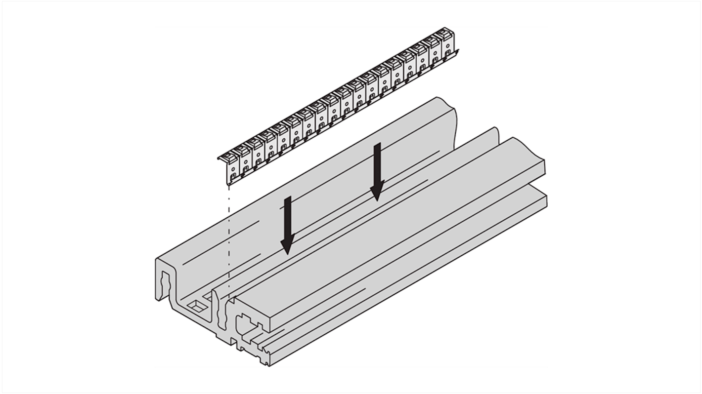 Kit di schermatura EMC nVent SCHROFF per: Piastra di copertura, guide orizzontali