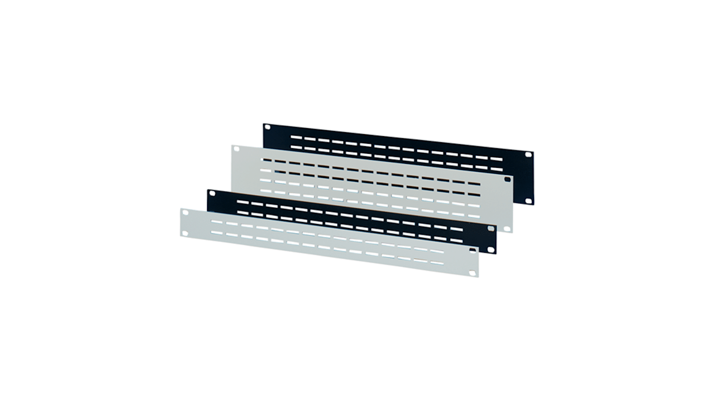 Panel Frontal 1U nVent SCHROFF de Aluminio Aluminio anodizado, 483 x 43.6mm, ventilado