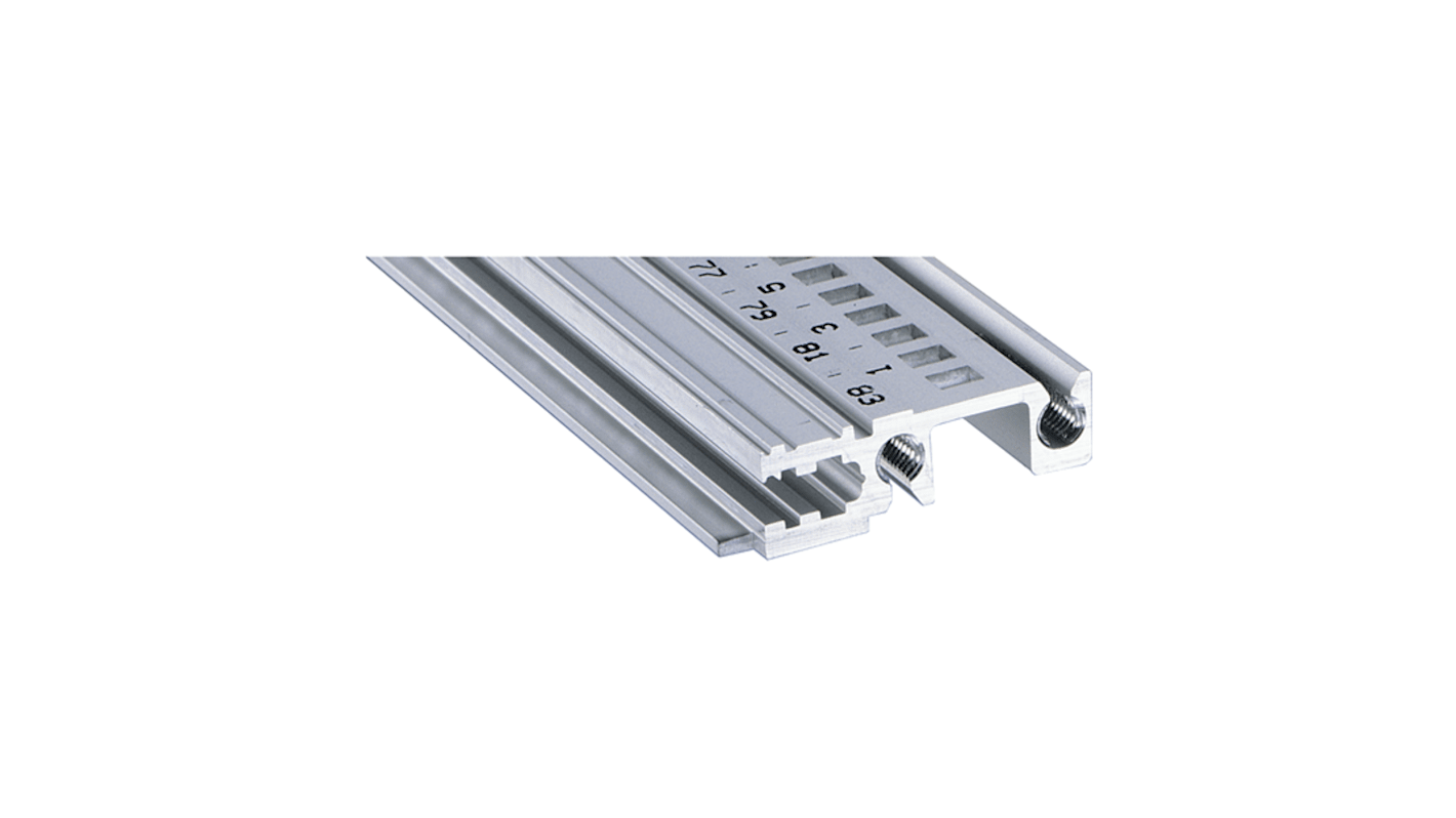 Carril Horizontal nVent SCHROFF de Aluminio Extruido, long. 325mm, anch. 63HP