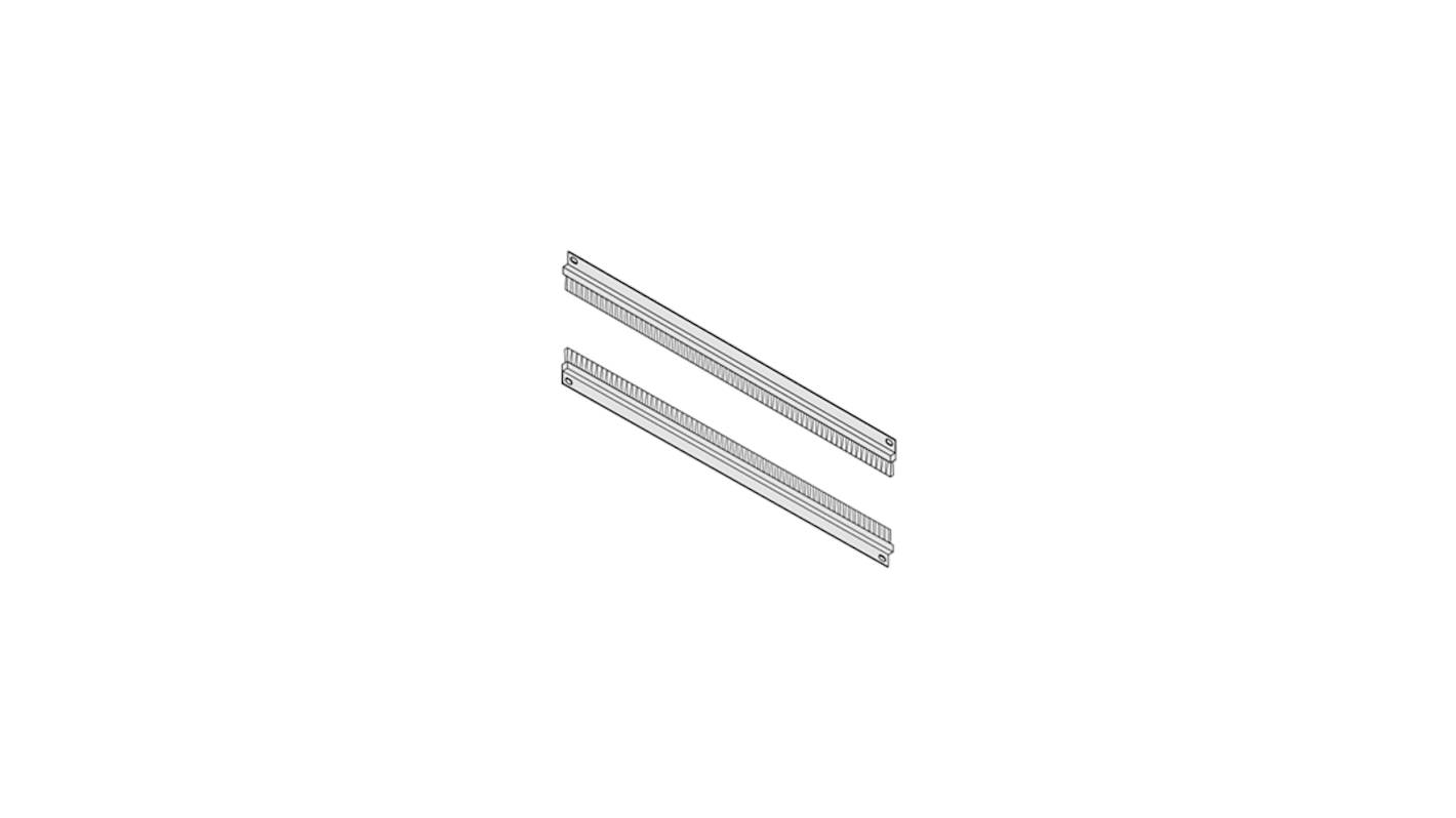 Bande brosse en Aluminium nVent SCHROFF à utiliser avec Conduits