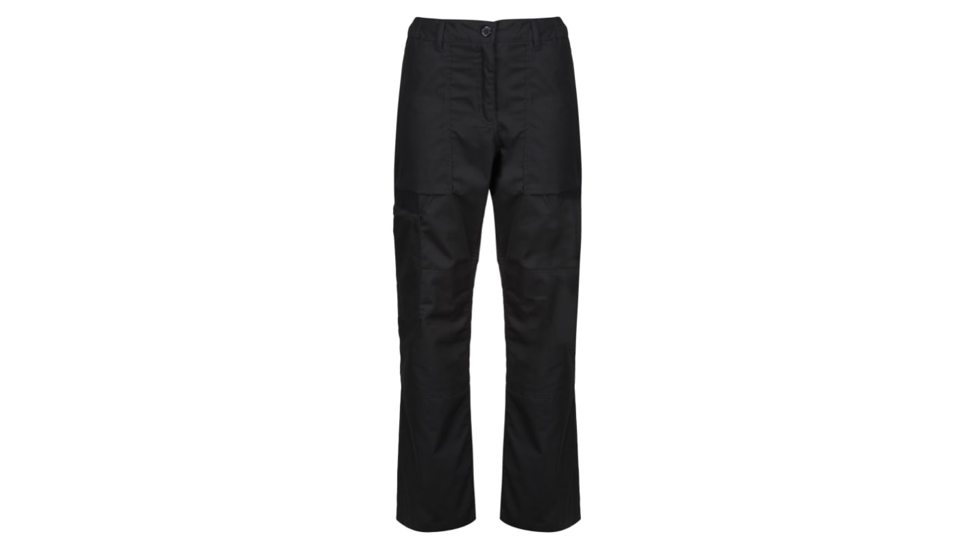 Pantalones de trabajo para Mujer, pierna 31plg, Negro/azul marino, Hidrófugo, Polialgodón TRJ334 25plg 63cm