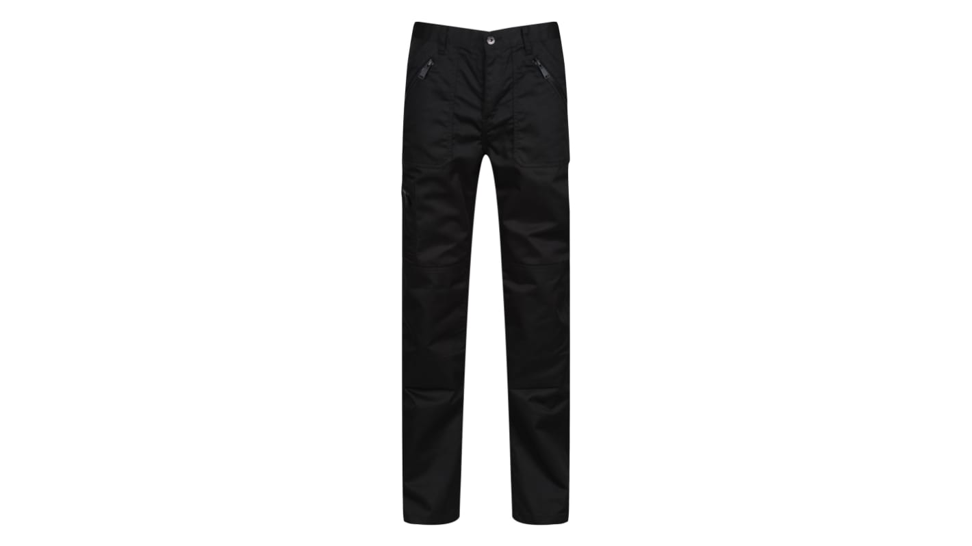 Pantalones de trabajo para Hombre, pierna 33plg, Negro/azul marino, Hidrófugo, Polialgodón TRJ600 28plg 78.5cm