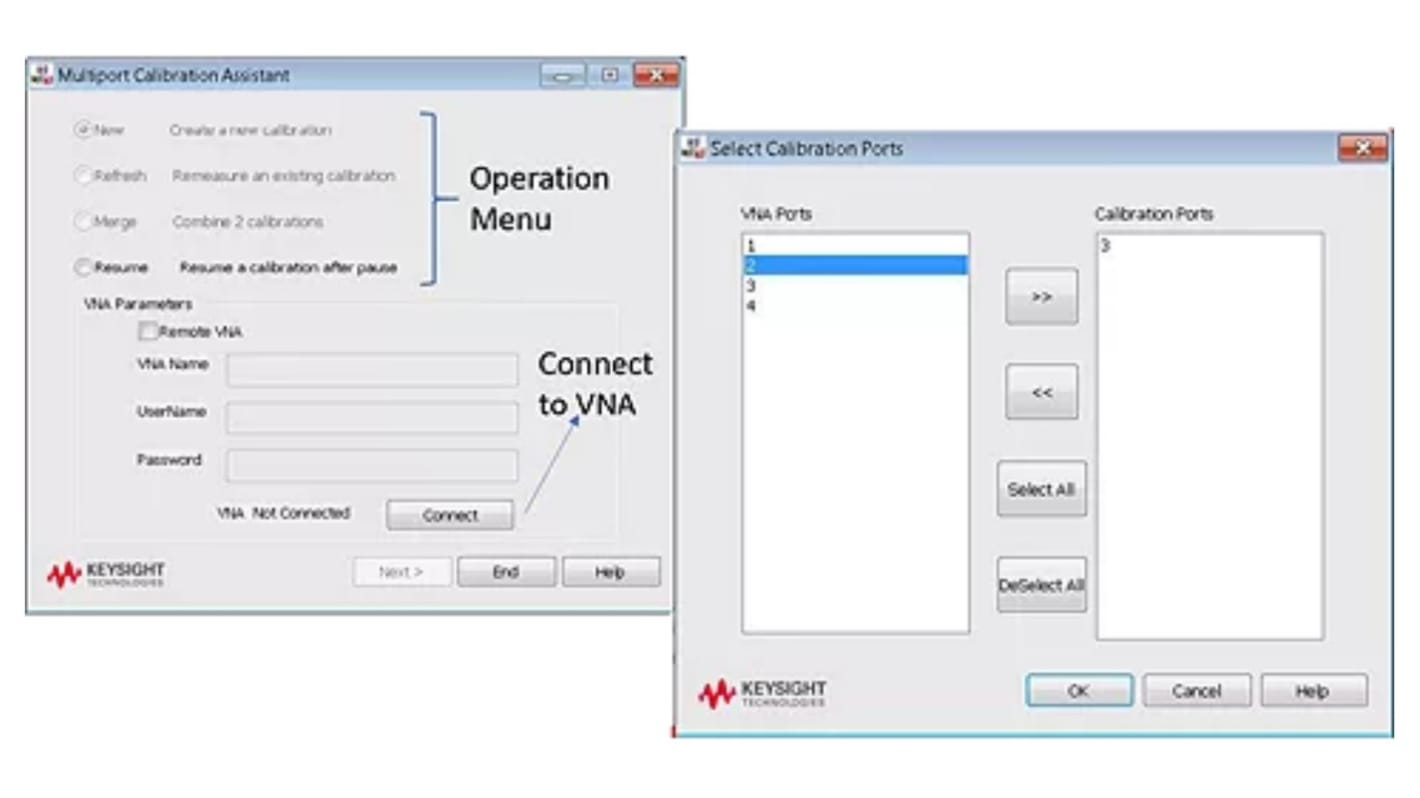 Software Keysight Technologies per uso con Analizzatore di rete vettoriale