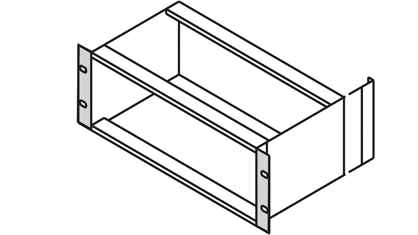 nVent SCHROFF Guide Rail Bracket for Use with Subracks, 6U