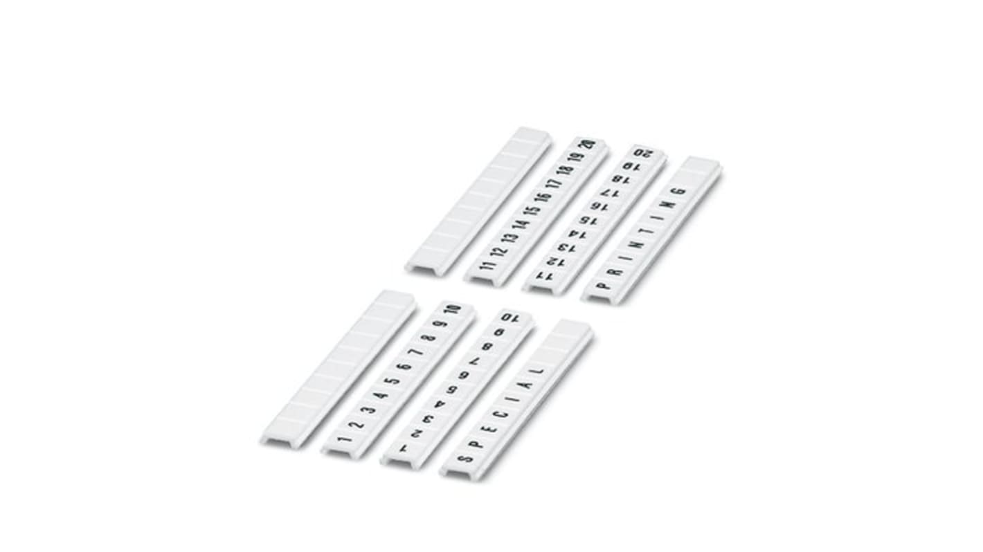 Phoenix Contact, ZBF Marker Strip for use with  for use with Terminal Blocks