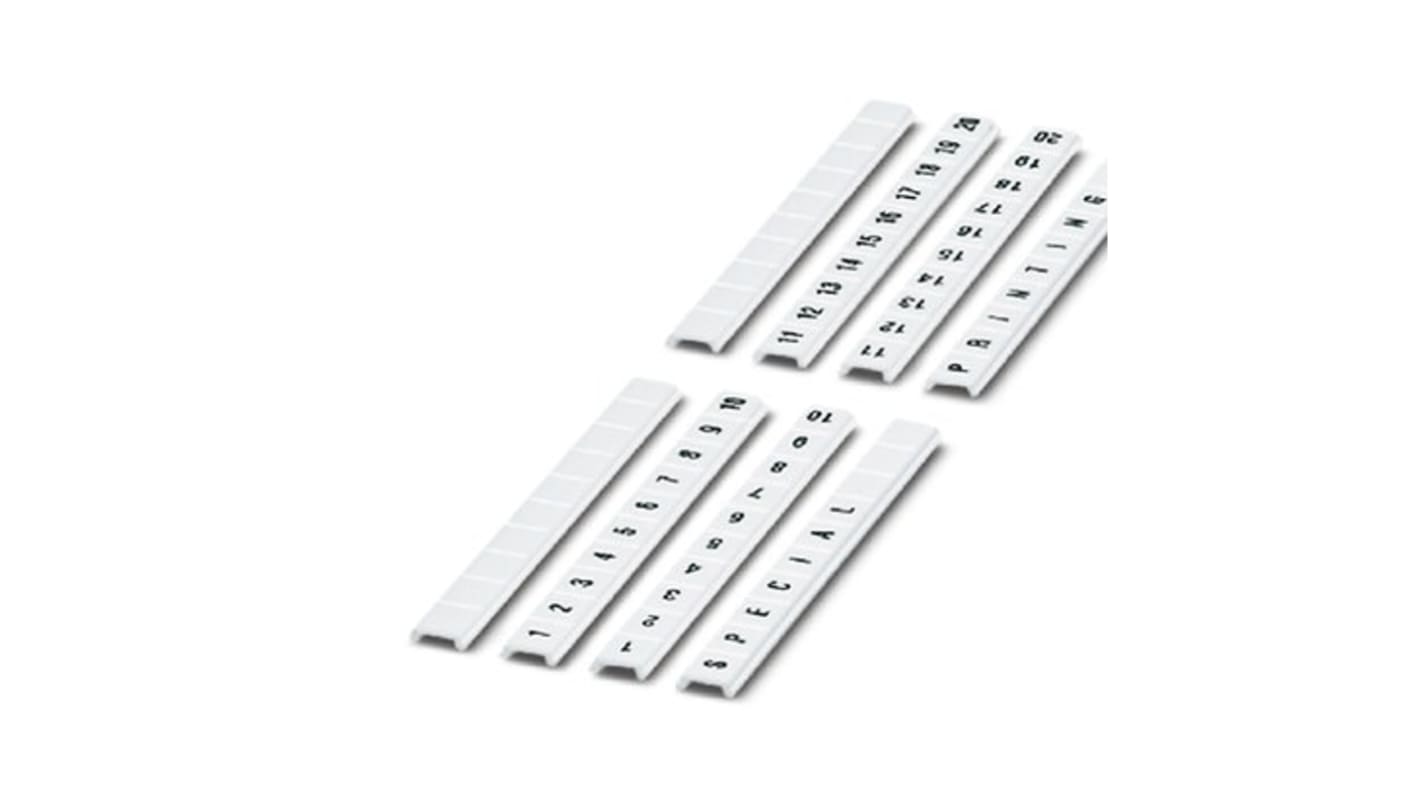 Phoenix Contact, ZBF Marker Strip for use with  for use with Terminal Blocks