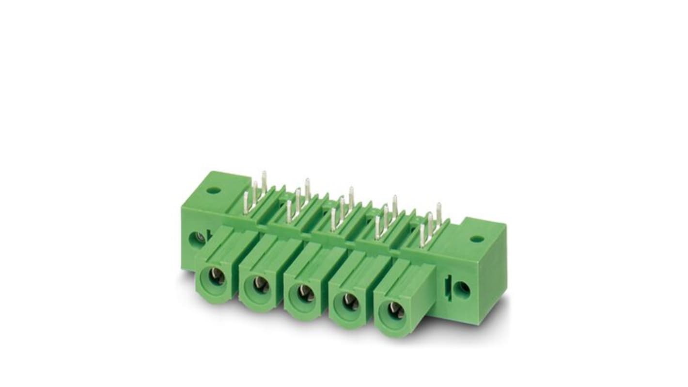 Conector macho para PCB Ángulo de 90° Phoenix Contact serie IPC de 6 vías, 1 fila, paso 10.16mm, Soldadura por ola