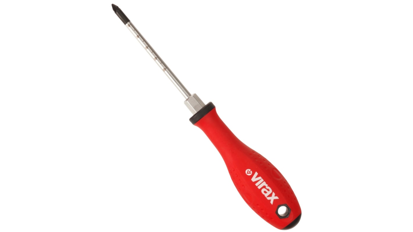 Virax Hex Magnetic Screwdriver, PZ2 Tip, 100 mm Blade, 209 mm Overall