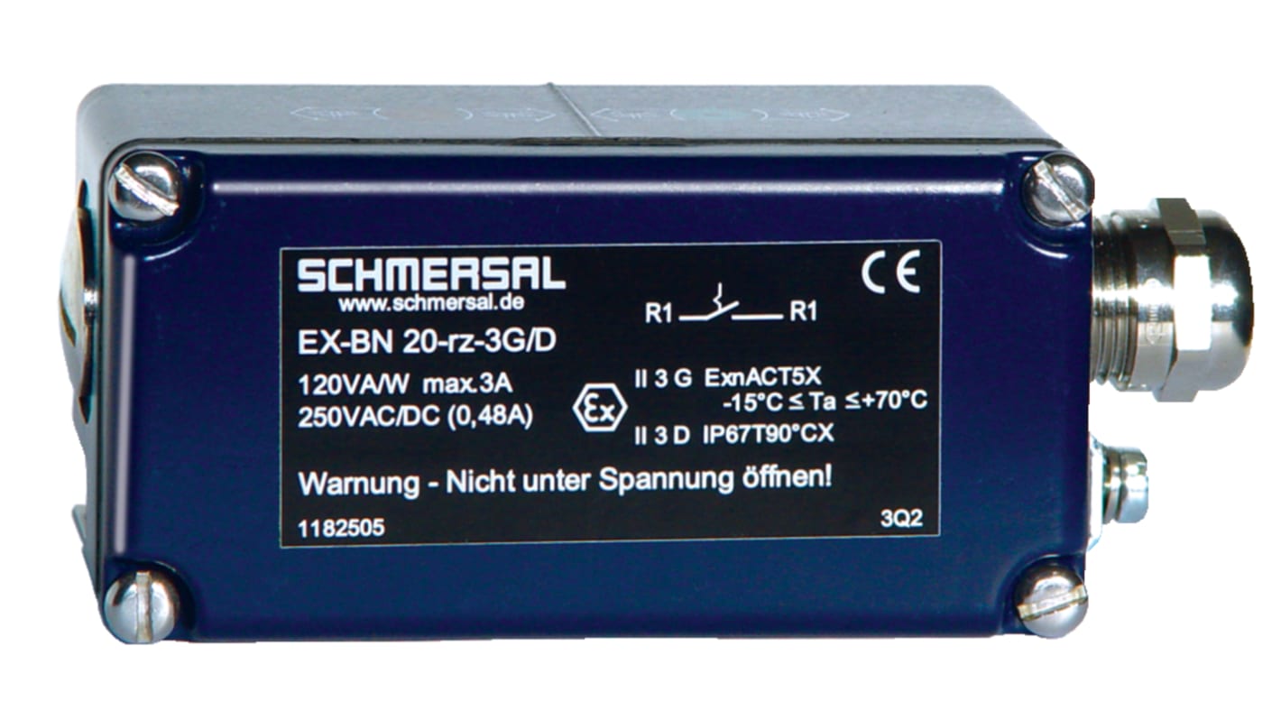 Sensor de proximidad magnético Schmersal, Rectangular 1 Biestable, 3A, 250V ac