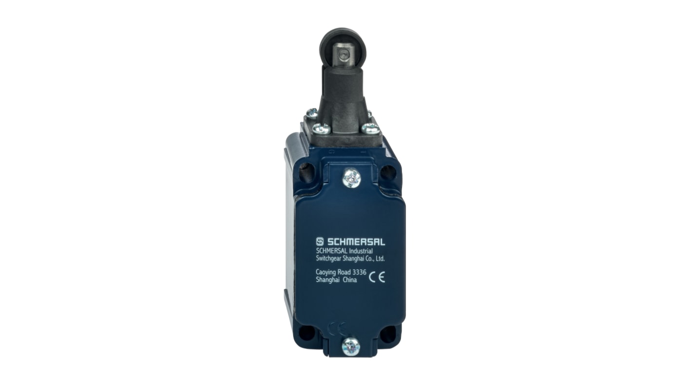 Interruptor de Bloqueo de Seguridad con Pulsador con roldana Schmersal EX-T, 230V ac, 4A, IP65