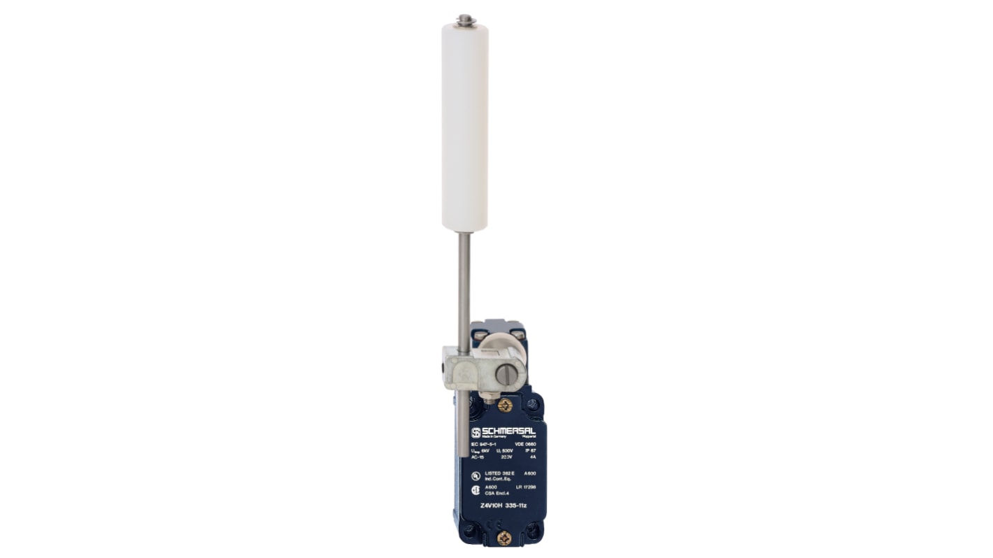 Interruptor de Bloqueo de Seguridad con Palanca de control de la correa Schmersal EX-Z, 1NA/1NC, 230V ac, 4A, IP67