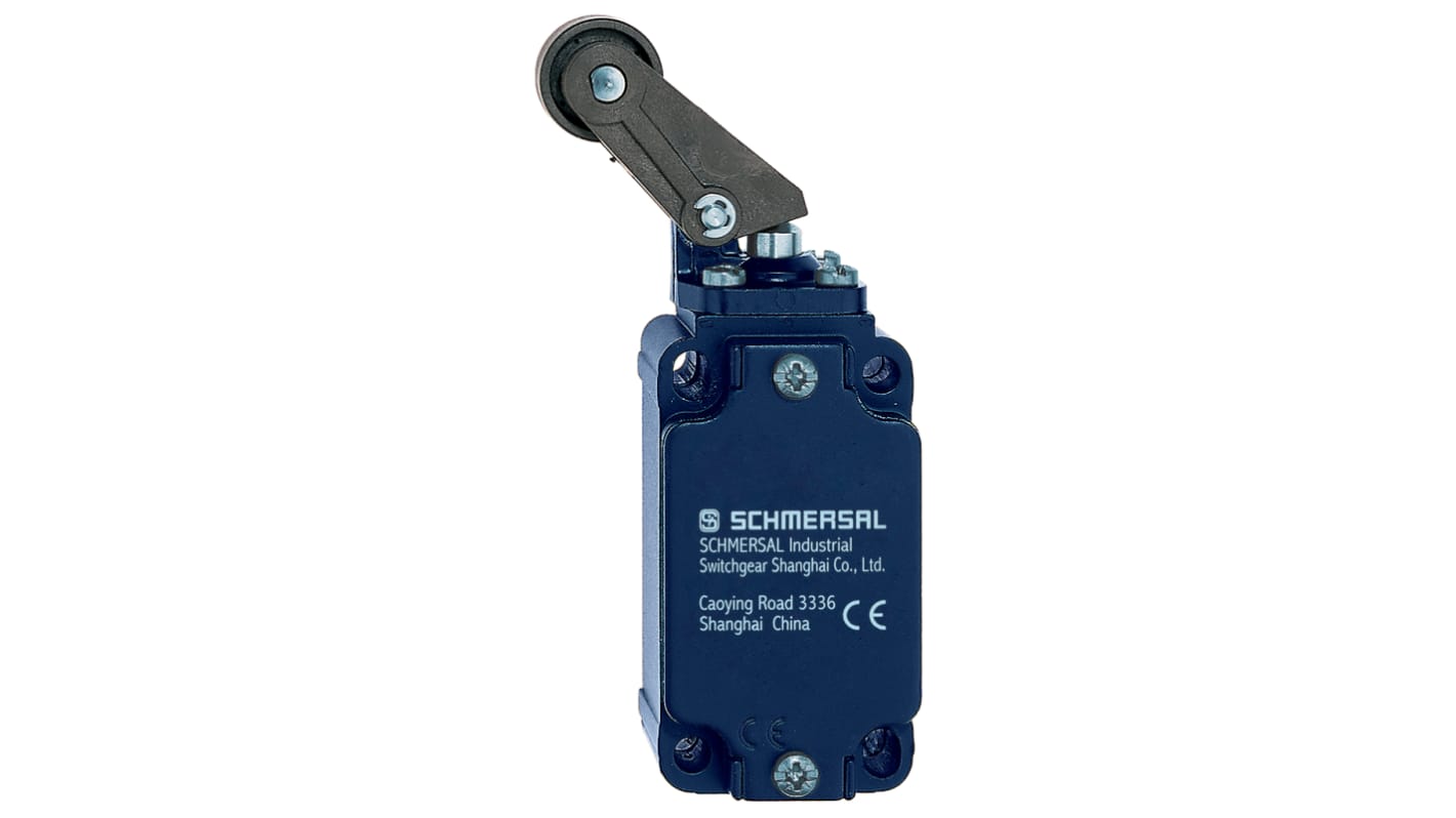 Schmersal EX-Z Series Roller Lever Safety Interlock Switch, 1NO/1NC, IP67, Aluminium Housing, 230V ac ac Max, 4A Max