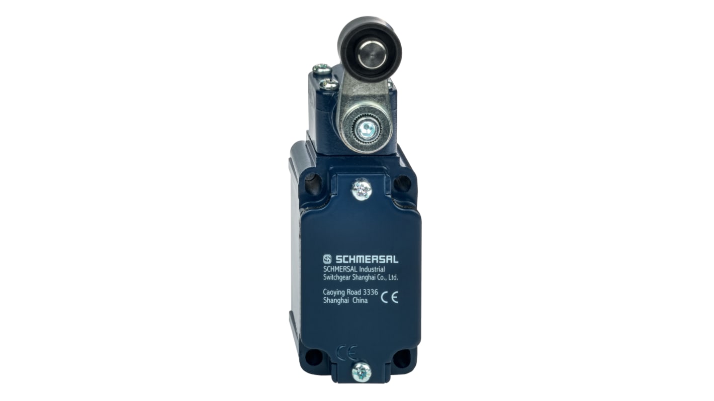 Schmersal EX-T Series Roller Lever Safety Interlock Switch, 2NC, IP65, 2NC, Die Cast Zinc Housing, 230V ac ac Max, 4A