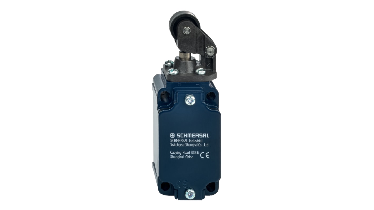 Schmersal EX-T Series Roller Lever Actuator, 1NO/1NC, IP65, Die Cast Zinc Housing, 230V ac ac Max, 5A Max