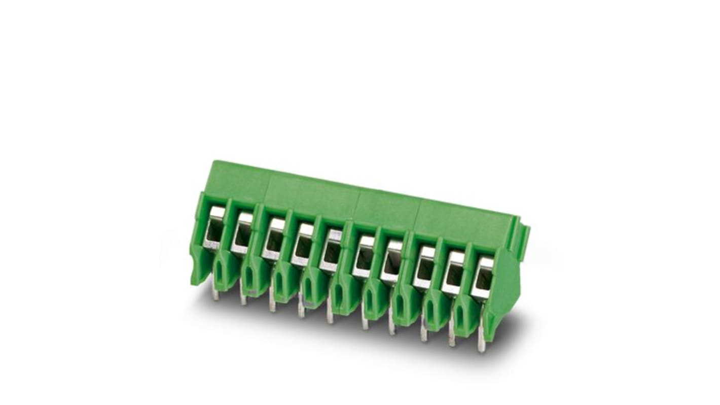 Phoenix Contact PTA Series PCB Terminal Block, 3-Contact, 3.5mm Pitch, PCB Mount, 1-Row, Screw Termination