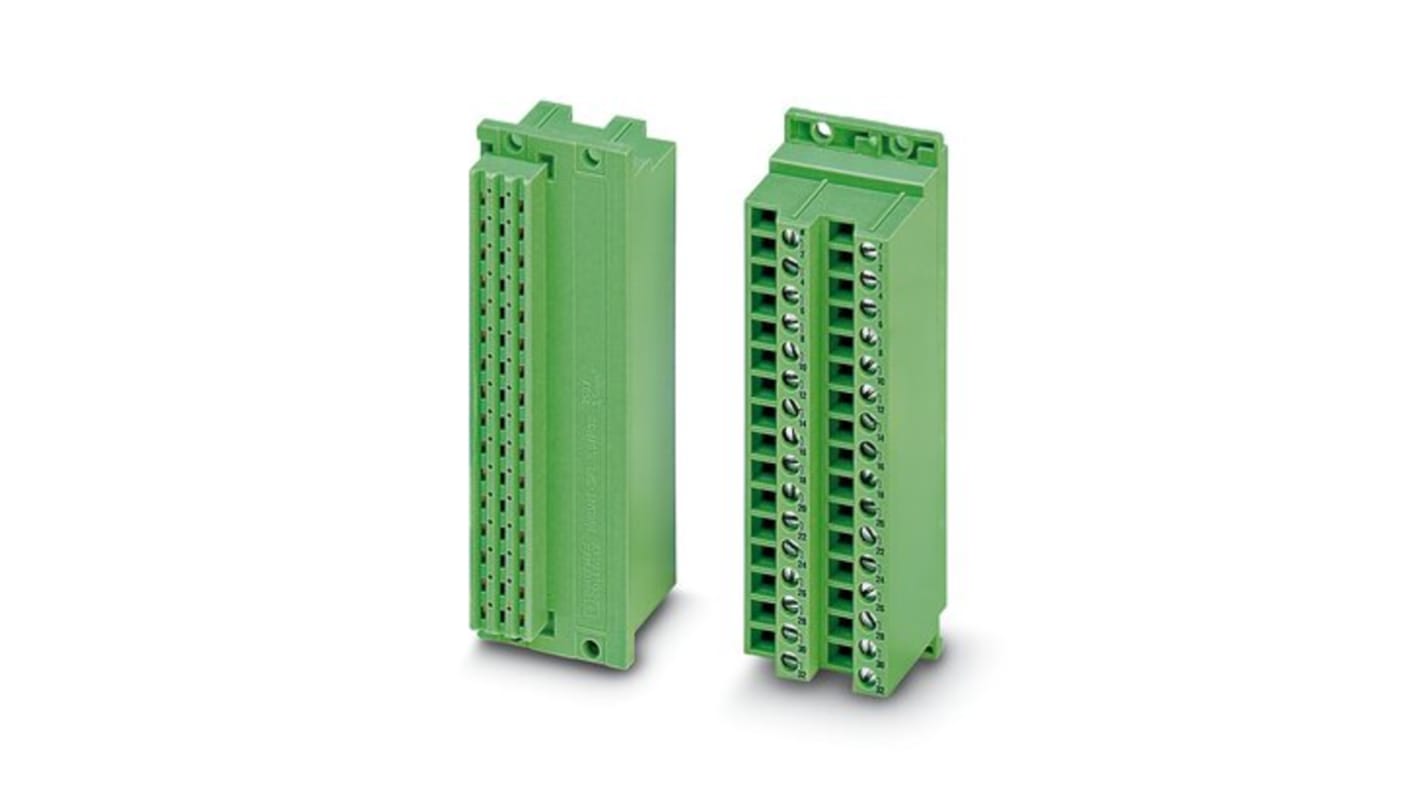 Phoenix Contact 5, FRONT-SFL 2 Series Terminal Strip, 32-Way, 4A, 30 → 12 AWG Wire, Screw Termination