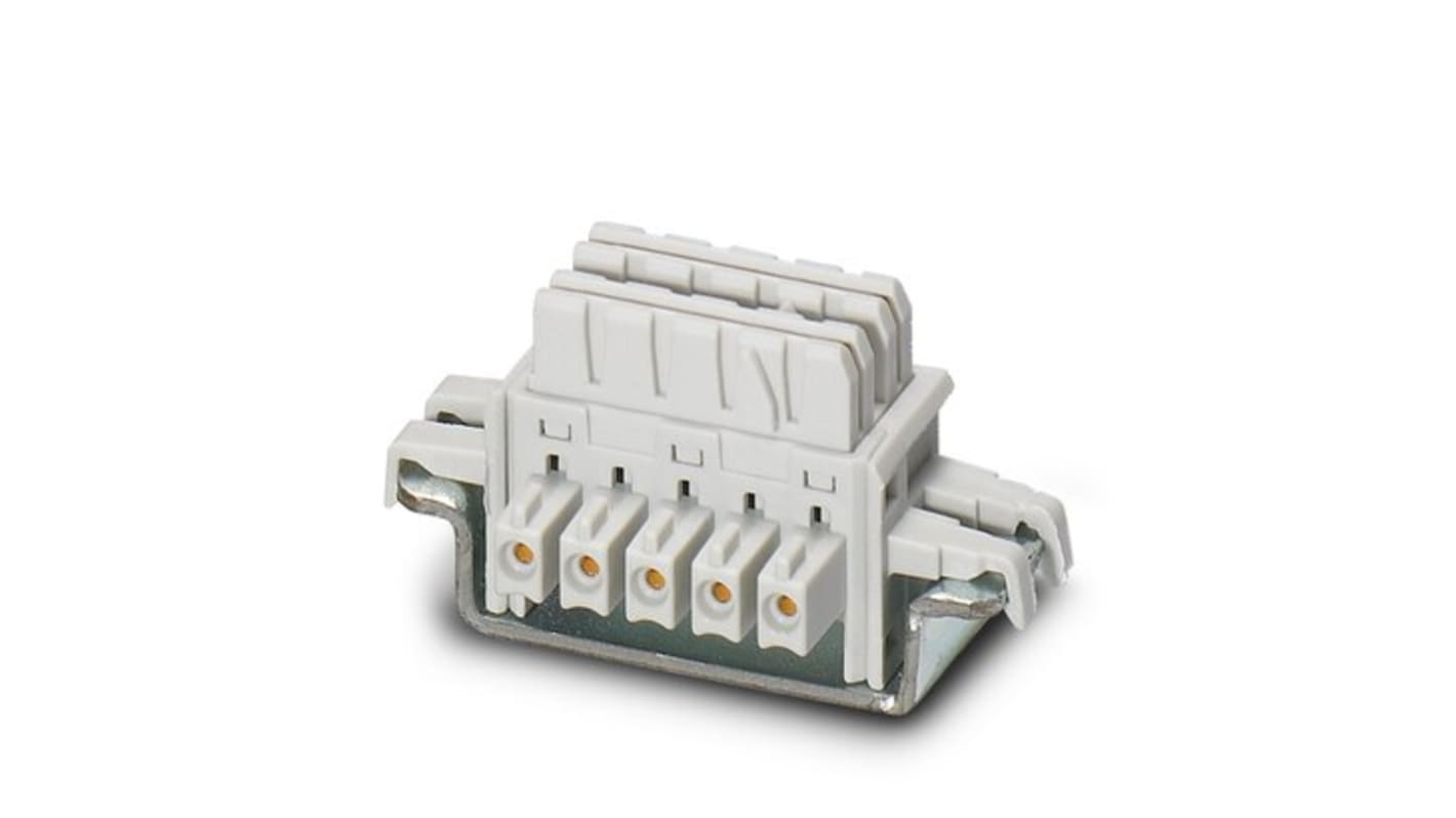 Conectores de bus para carril DIN Phoenix Contact serie 2 TBUS, ME 6, para usar con Caja para electrónica modular ME MAX