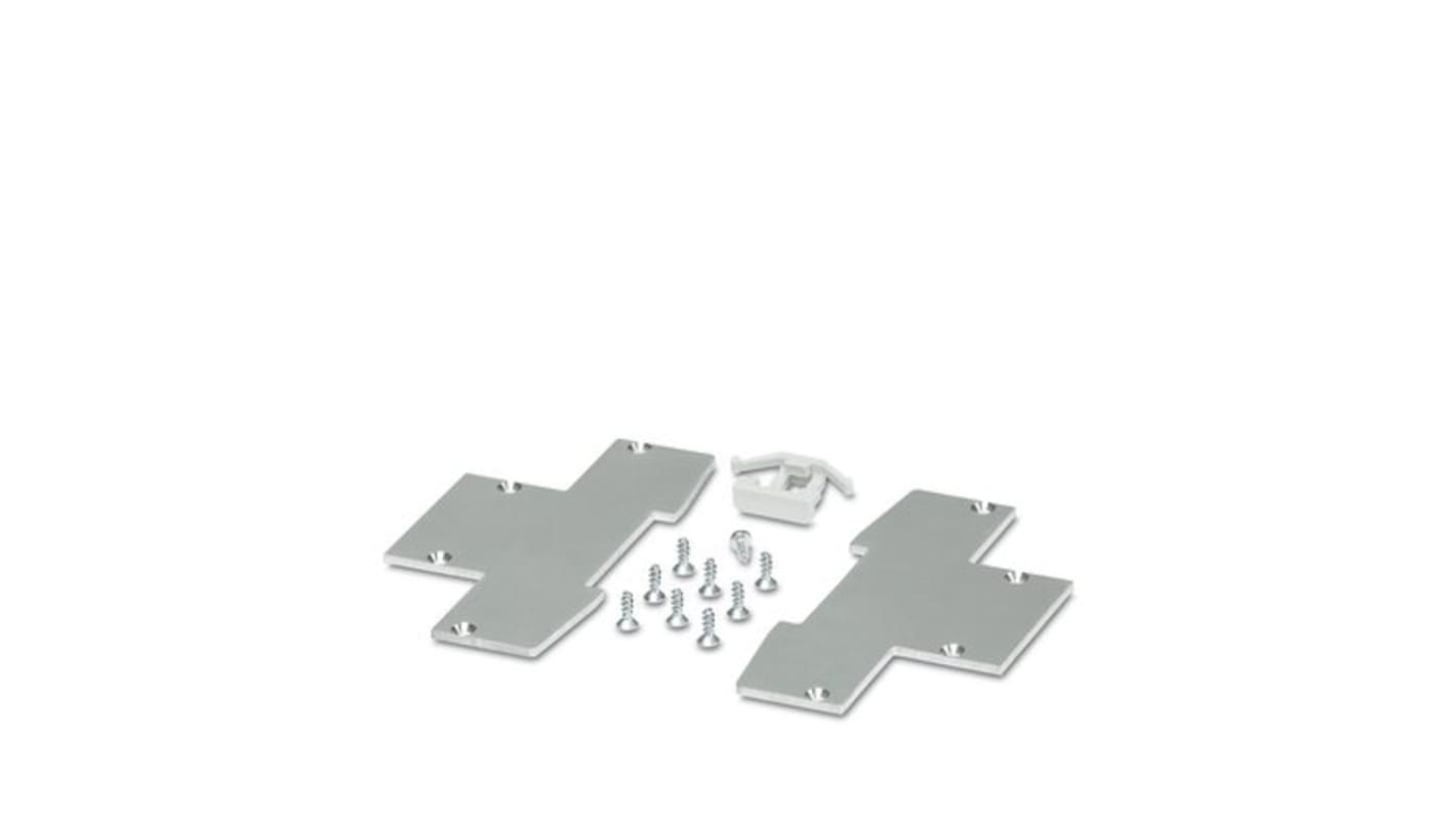 Elementos laterales (izquierdo y derecho) para tapa perfilada Phoenix Contact serie UM-ALU, para usar con UM-ALU