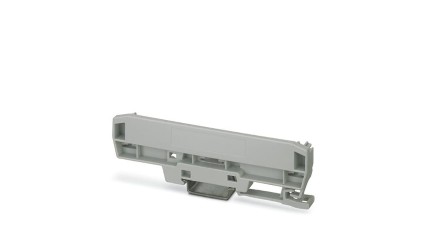 Elemento lateral (izquierda) Phoenix Contact serie UM-BASIC/PRO, para usar con Carriles DIN para perfiles UM-BASIC