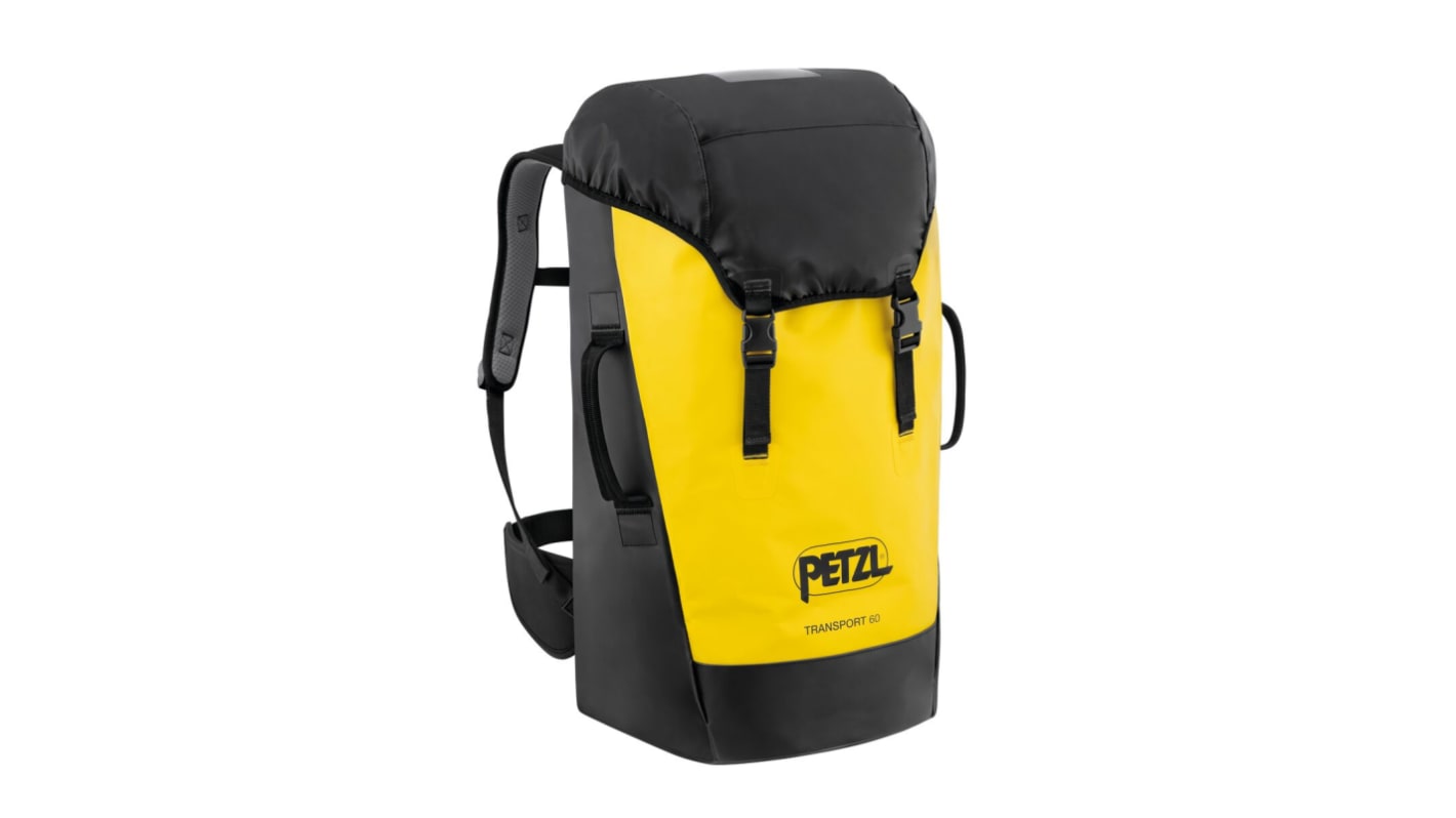 Petzl Rucksack, Gelb/Schwarz x 620 mm, Typ Transporttasche