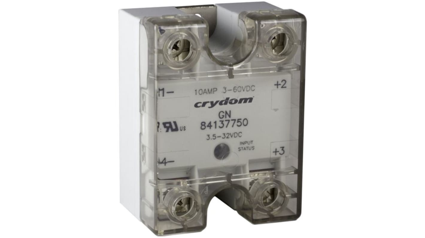 Sensata Crydom GN Series Solid State Relay, 10 A Load, Panel Mount, 200 V Load, 32 Vdc Control