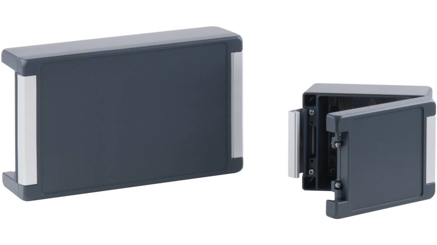 Bopla Bocube Alu Series Graphite Grey Aluminium Enclosure, IP66, IP68, IP69, IK07, IK08, Graphite Grey Lid, 363 x 242 x