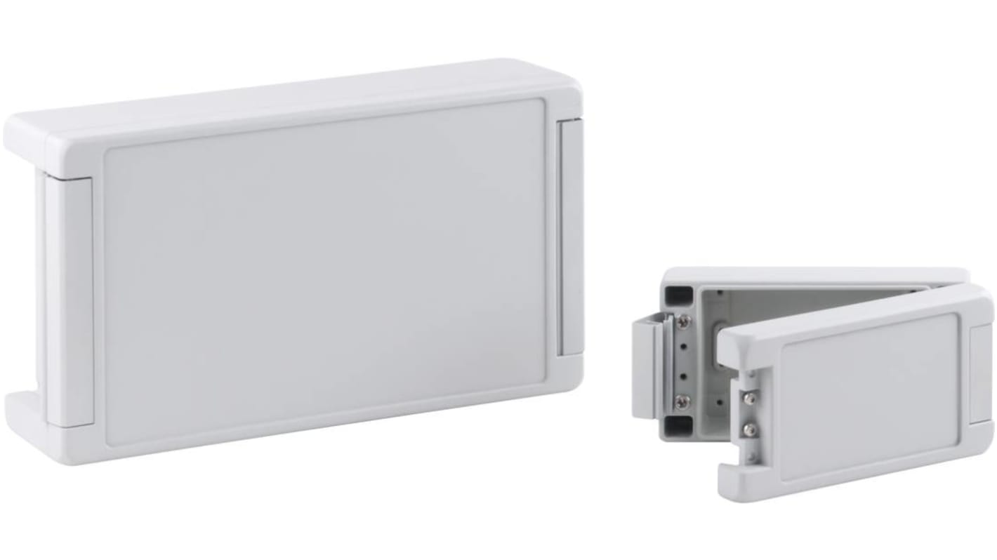 Bopla Bocube Alu Series Light Grey Aluminium Enclosure, IP66, IP68, IP69, IK07, IK08, Light Grey Lid, 363 x 242 x 120mm