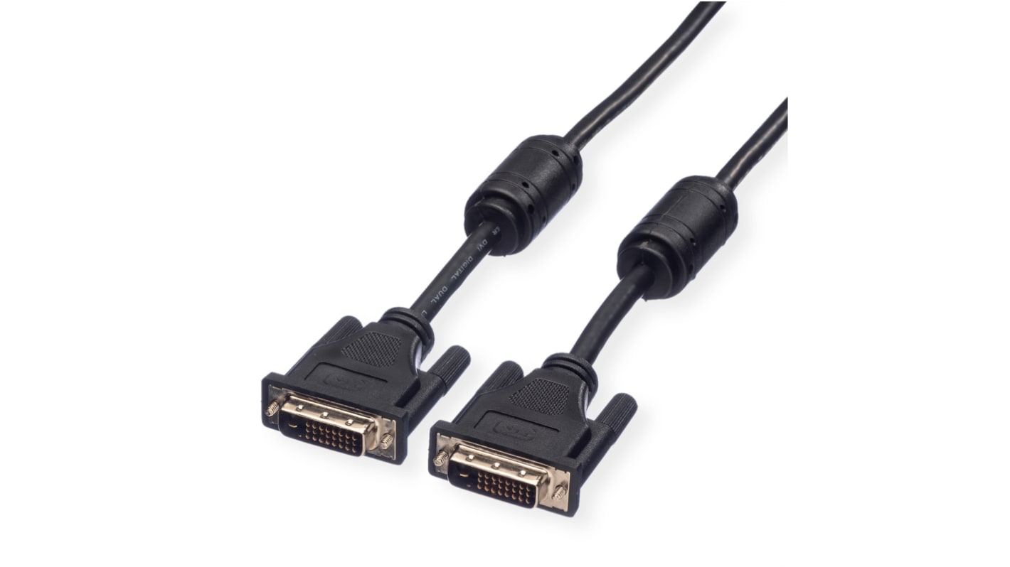 Roline DVI-Kabel A DVI-I Dual Link - Stecker B DVI-I Dual Link - Stecker, 7.5m