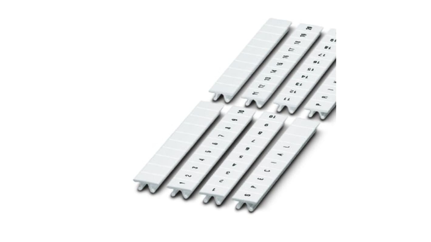 Phoenix Contact, ZB Marker Strip for use with  for use with Terminal Blocks