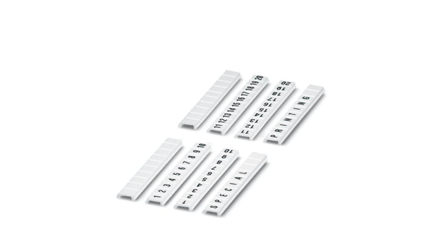 Phoenix Contact, ZBF Marker Strip for use with  for use with Terminal Blocks