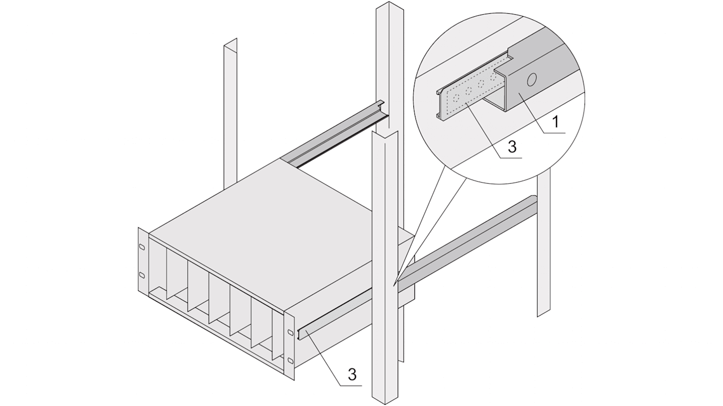 nVent-SCHROFF Adapter, für Baugruppenträger 24562