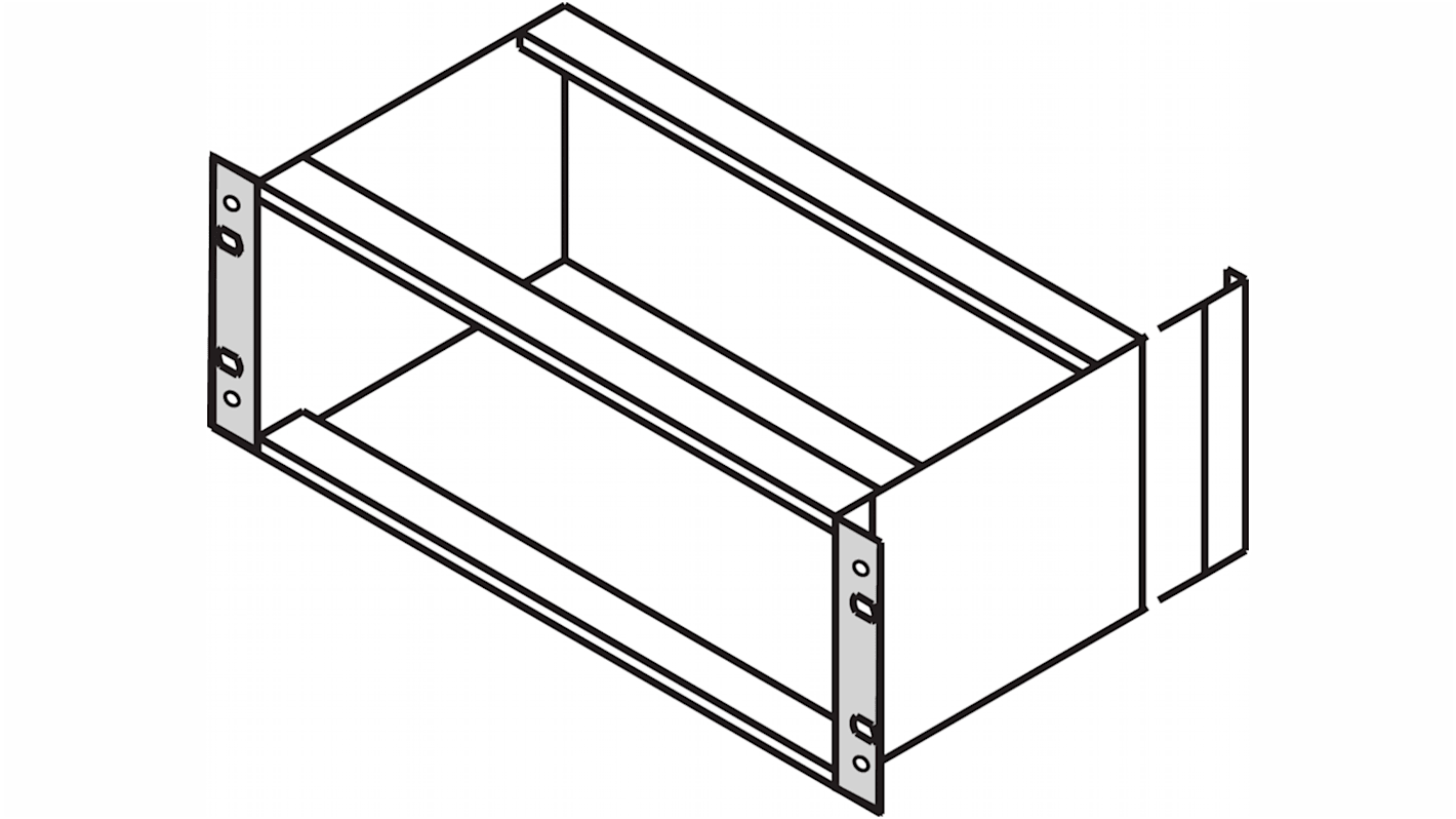 Abrazadera nVent-SCHROFF serie EuropacPRO de Aluminio, para usar con Junta