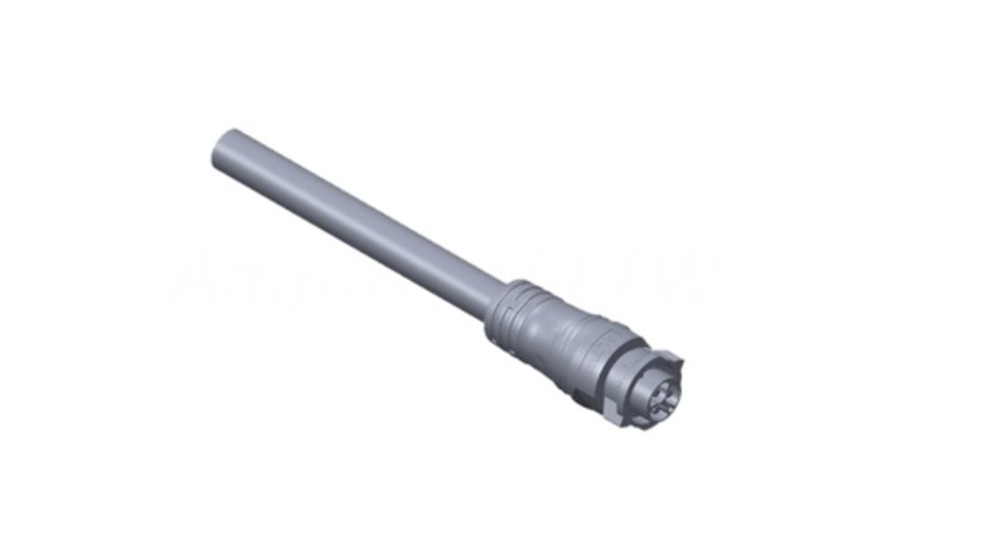 Amphenol Industrial X-LOK Series Female BNC to Unterminated Coaxial Cable, 1m, Terminated