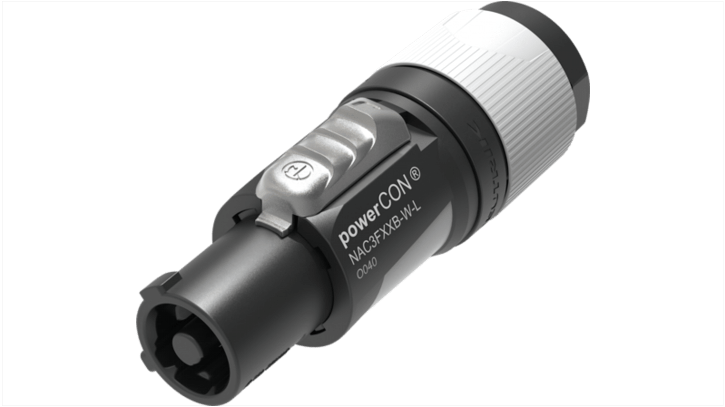 NAC3FXXBWLD NAC3FXX IP20 Black Cable 2 + PE Industrial Power Socket, Rated At 20A, 127 VAC RS