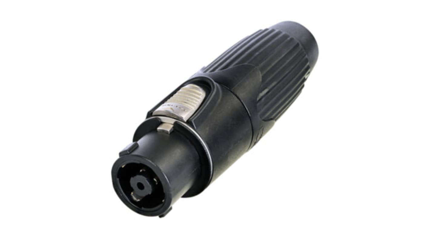 Conector de potencia industrial, Orientación Recto, NLT8FXX, Negro, 250 V ac, 30A, IP50